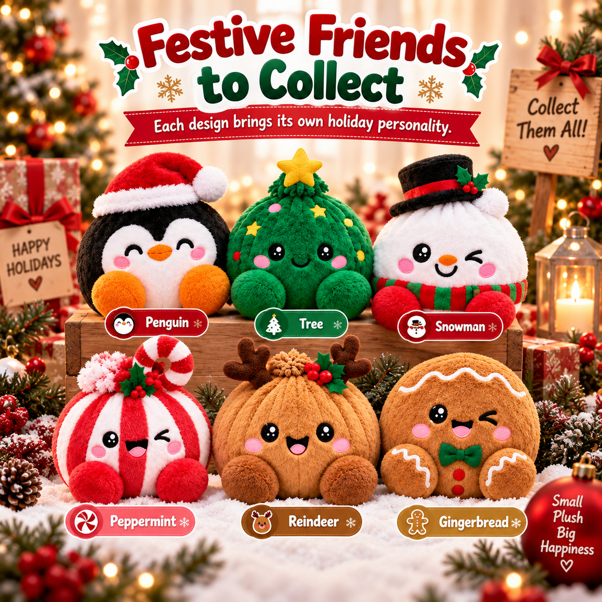 🎉Christmas Bao Plush Mystery Collection – Cute Holiday Plush Surprise