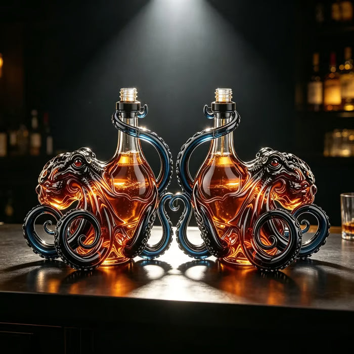 🎁 Father’s Day 49% OFF –  Octopus-style whisky bottle, classic collector's edition 🐙🥃