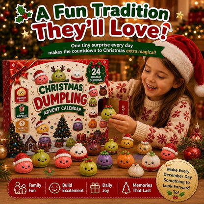 🎄 CHRISTMAS SPECIAL | 24 Days of Mini Squishies – Cute 2026 Advent Calendar with Daily Dumpling Surprises