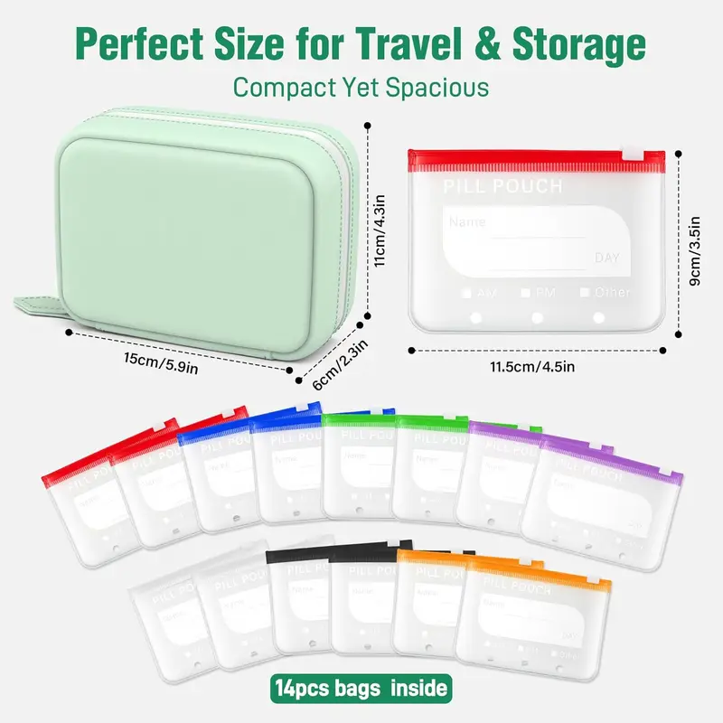 🔥Last Day 50% OFF - 💊The Ultimate A8 Waterproof Binder Pill Pouch Set