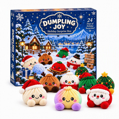 🥟🎄Steamed Dumplings Advent Calendar – 24 Days of Cute Christmas Surprises🎁
