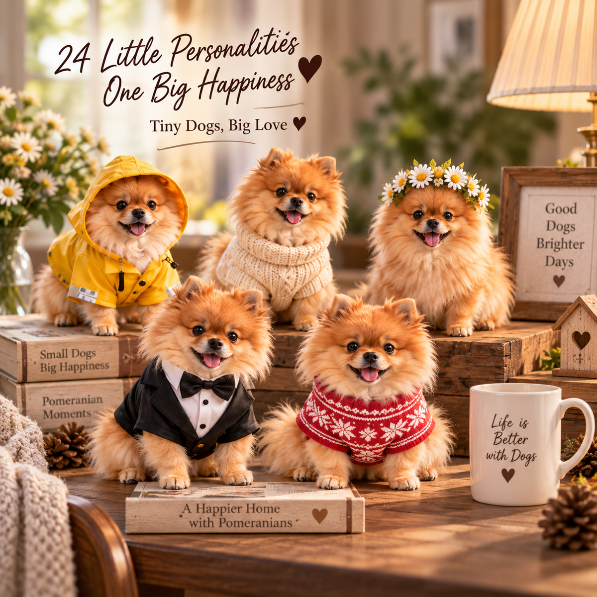🐶🐾The Fluffy Pomeranian Crew – 24 Little Companions to Discover & Collect