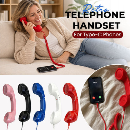 🔥Retro telephone handset with Type-C interface