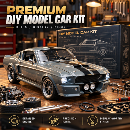 🏁 Classic Fastback DIY Model Car – Build Your Own 1967-Inspired Muscle Icon