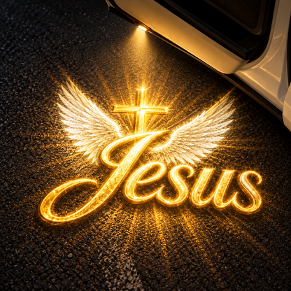 ✝️✨ Christian Car Door Projector Light – Illuminate Every Drive with Faith! 🚗🙏