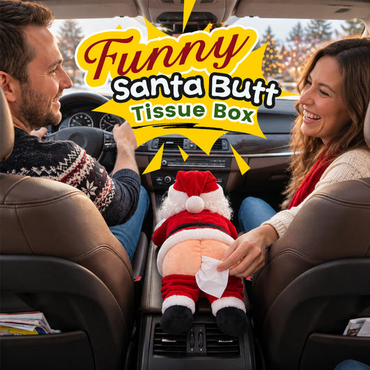 🔥Black Friday 50% OFF🎁🎅 Funny Santa Butt Tissue Box 🎅
