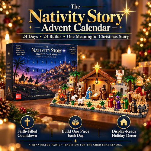 🎄 24-Day Nativity Building Advent Calendar – Build the Christmas Story Day by Day 🏠