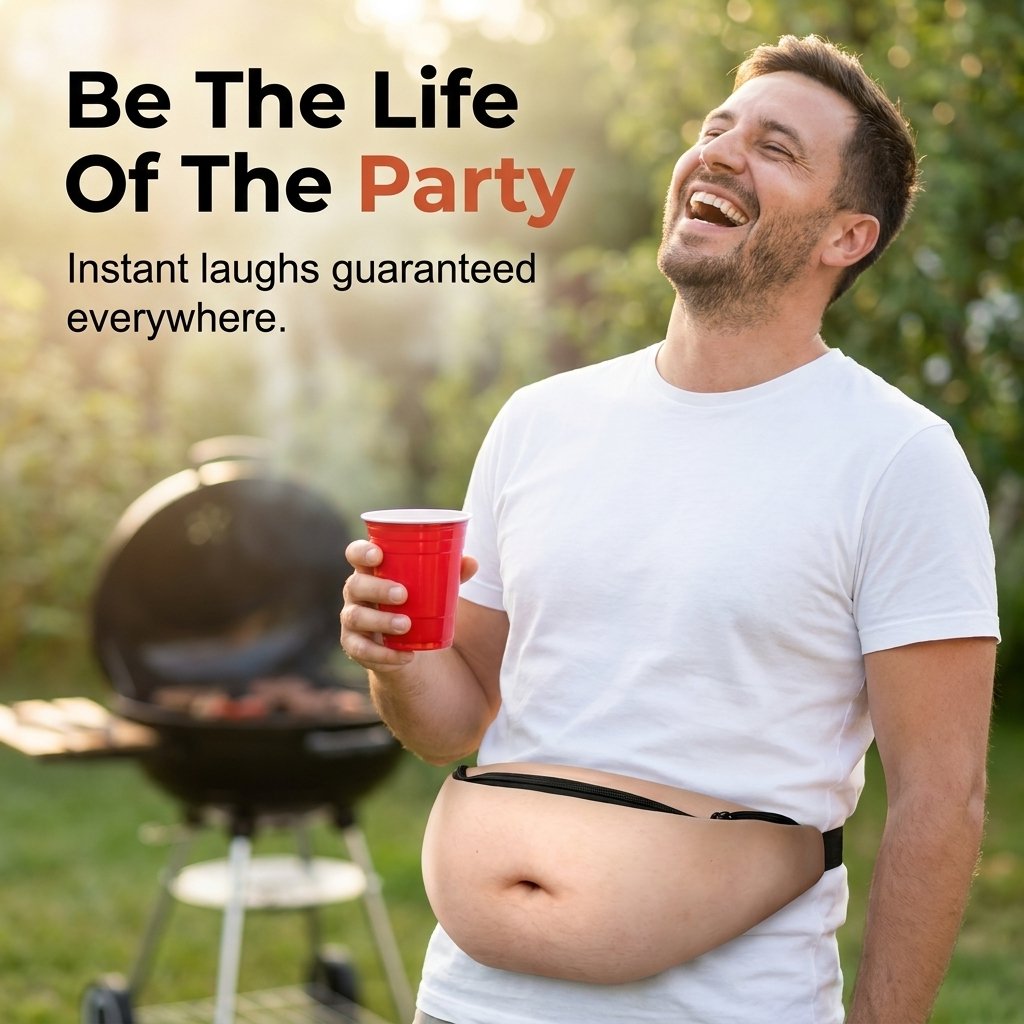Dad Bag Beer Belly Fanny Pack | Funny 3D Waist Pack