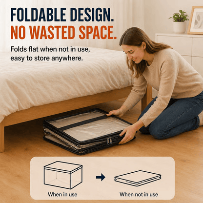 🧺Large Clear Storage Box✨ Keep Your Home Organized