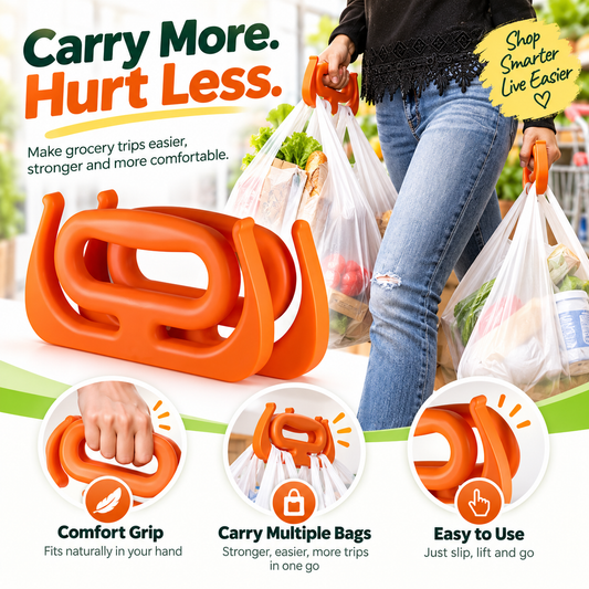 🛍️ Grocery Bag Carrying Handle – Carry More with Less Hand Strain