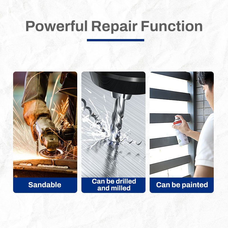 🔧 Heavy-Duty AB Metal Repair Glue – Fill Cracks, Holes & Damaged Metal