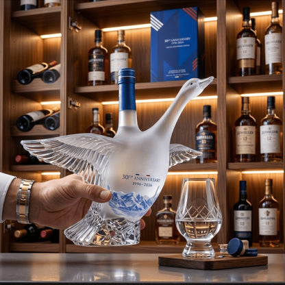 🔥Hot Sale-🦢30th Anniversary 3D Sculpted Vodka Bottle