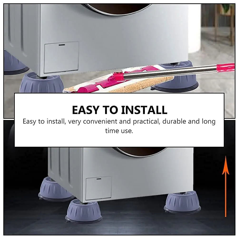 🔥50% OFF🔥4-Piece Durable Compact Shock-Absorbing Pads for Large Home Appliances (Washing Machines, Dryers, Refrigerators) - Reduces Vibrations and Noise, Prevents Movement, Refrigerator Accessories
