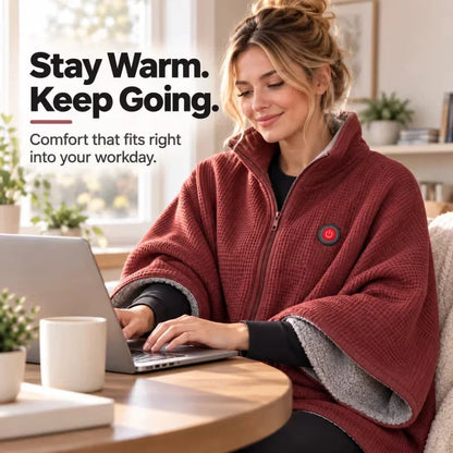 🔥 Wearable Heated Blanket for Cozy Couch & Desk Comfort