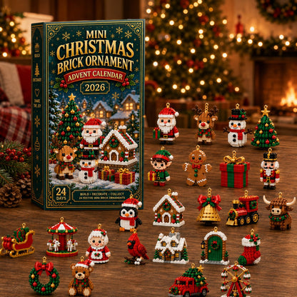 🎄 24-Day Christmas Buildable Advent Calendar | 24 Mini DIY Ornaments for Festive Holiday Décor 🎁