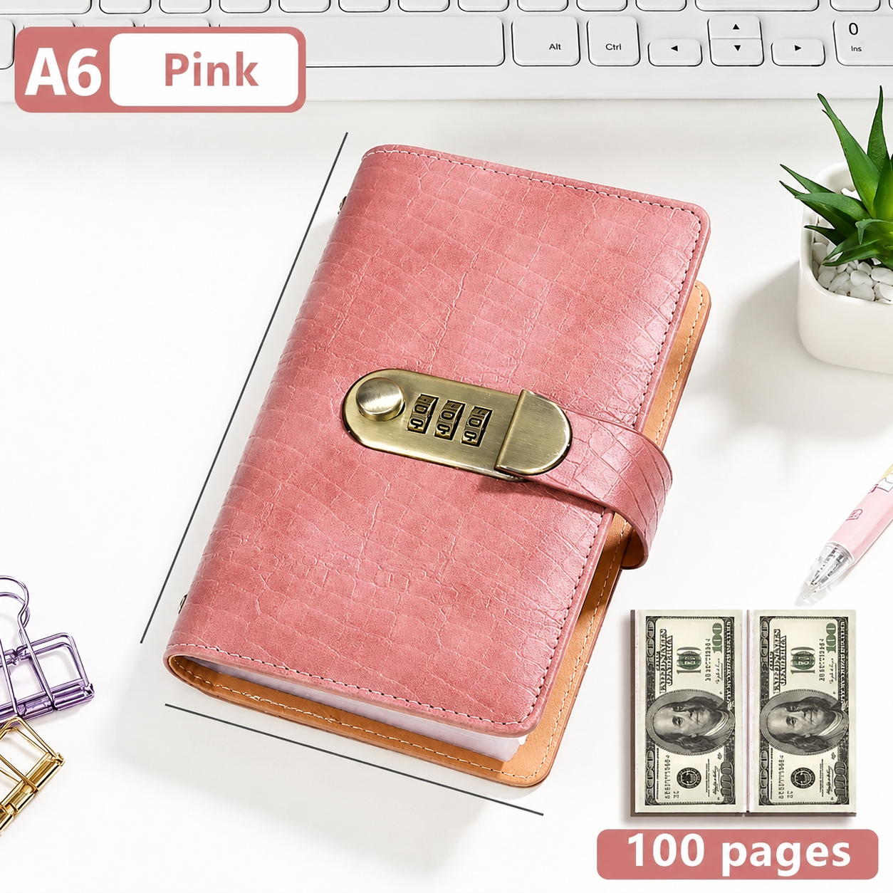 💵100 Transparent Pocket Currency Collectors Album💰