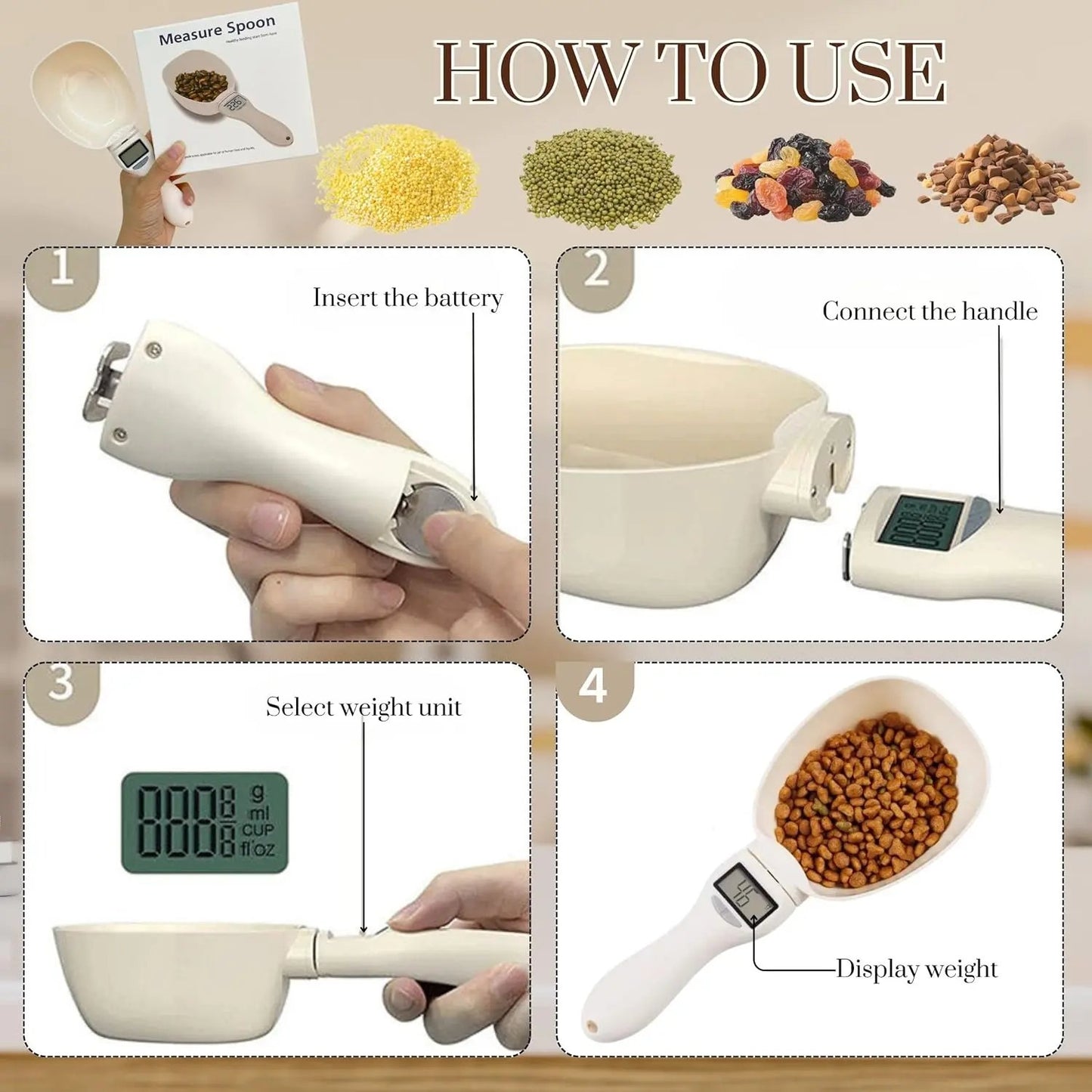 🥄 Digital Measuring Spoon Scale | Precise Weighing for Cooking & Baking