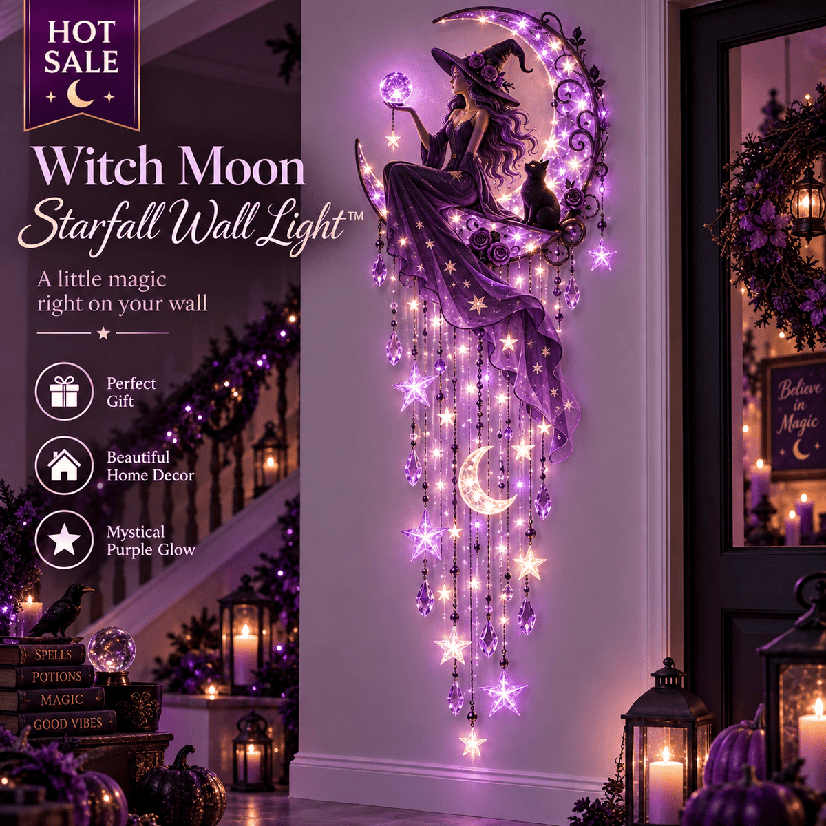 🌙✨ Bring a Little Witchy Magic to Every Empty Wall