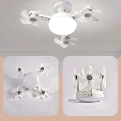 ✨2026 New E27 Socket Ceiling Fan Light - 2-in-1 Silent LED Fan with Remote Control