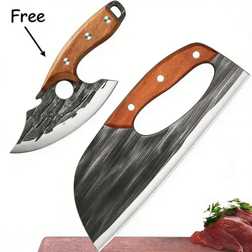 50％OFF⏳Father's Day Limited Edition 🔥Buy 1 Get 1 Free 🔥Forged Kitchen Knife Set - Sharp Durable Meat Cleaver Chef Knife