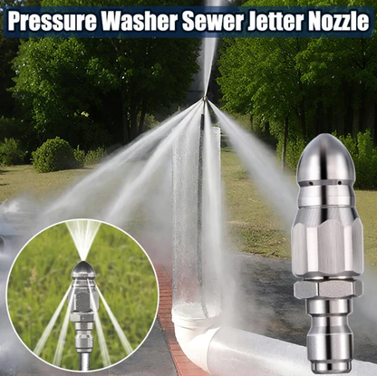 Triple Turbo Nozzle Pressure Washer, 360° Rotating Turbo Nozzle with 1/4" Quick Connector, 2.0 Orifice 3-in-1 Turbo Nozzle, 4000 PSI