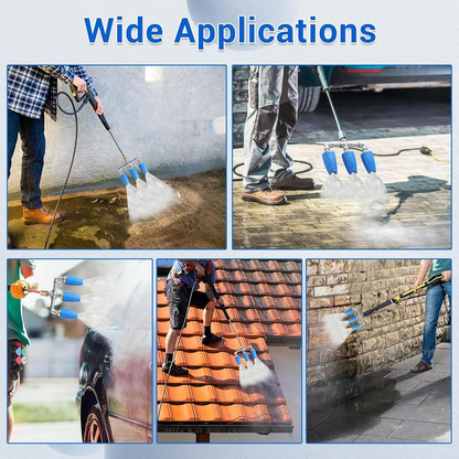 Triple Turbo Nozzle Pressure Washer, 360° Rotating Turbo Nozzle,2.0 Orifice 3-in-1 Turbo Nozzle, 4000 PSI