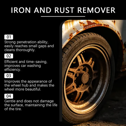 🔥Automotive Rust Remover Spray 120ML 🚗 Fast & Effective Metal Cleaner