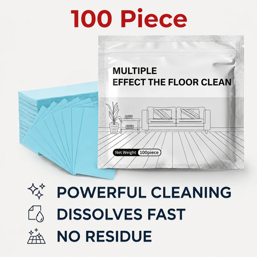 🔥Hot Sale🔥100-Piece Multi-Surface Floor Cleaning Tablets – Antibacterial Deodorizing Cleaner for Hardwood, Tile, Laminate & RV Walls