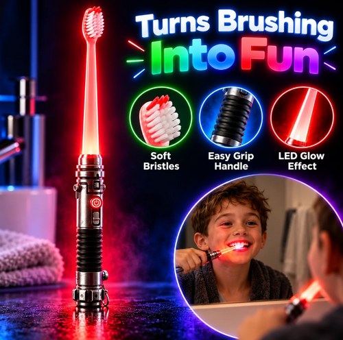 🪥LED Glow Toothbrush – Make Brushing Fun Again ✨