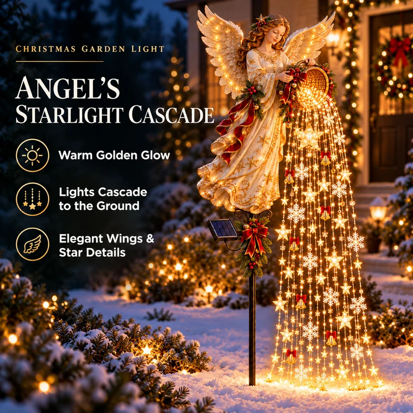 🔥Christmas Starlight Cascade – Solar LED Garden Stake Lights