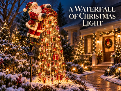 🔥Christmas Starlight Cascade – Solar LED Garden Stake Lights