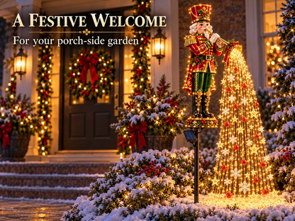 🔥Christmas Starlight Cascade – Solar LED Garden Stake Lights