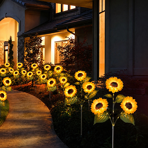 🔥Solar Sunflower Garden Lights for Yard & Patio