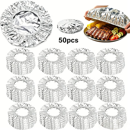 🍳Aluminum Foil Heat Shield Covers – No Plastic, Heat-Resistant, Reusable