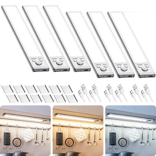 💡 Motion Sensor Light Bar – Rechargeable, Under Cabinet, Auto On/Off