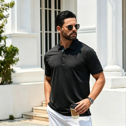 👕 Men's Quick-Dry Performance Polo Shirt | Moisture-Wicking & UPF30+