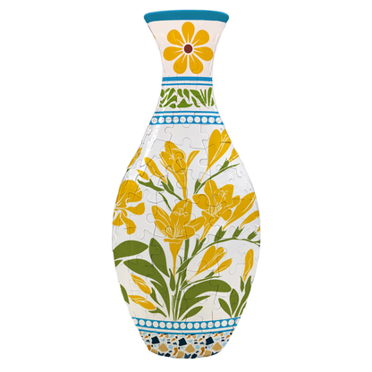 ✨🧩 3D DIY Puzzle Vase – 11 Creative Designs, Decorative Flower Vase & Craft Gift✨