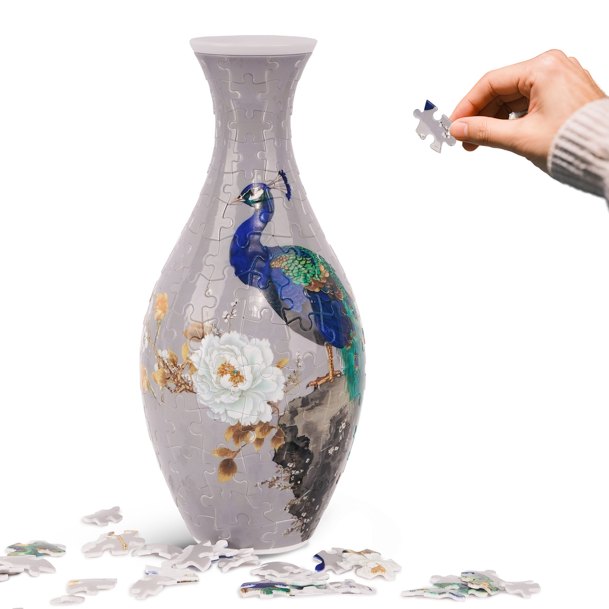 ✨🧩 3D DIY Puzzle Vase – 11 Creative Designs, Decorative Flower Vase & Craft Gift✨