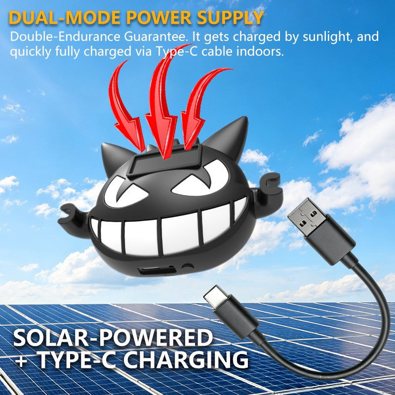 😈 Solar Demon LED Car Light – Wireless Multi-Color Window Glow