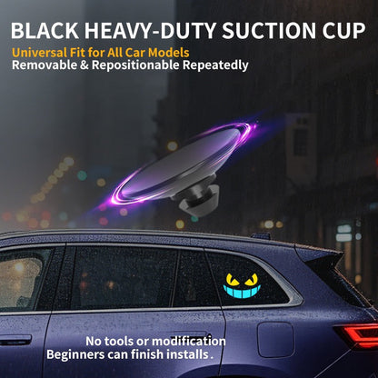 😈 Solar Demon LED Car Light – Wireless Multi-Color Window Glow
