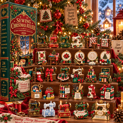 🩷Sewing Christmas Atelier 2026 – 24-Day Countdown Collection with 24 Unique Sewing & Quilting Miniatures