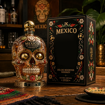 ⚽🇲🇽Mexico 2026 Día de Muertos Whiskey Bottle-Limited Edition