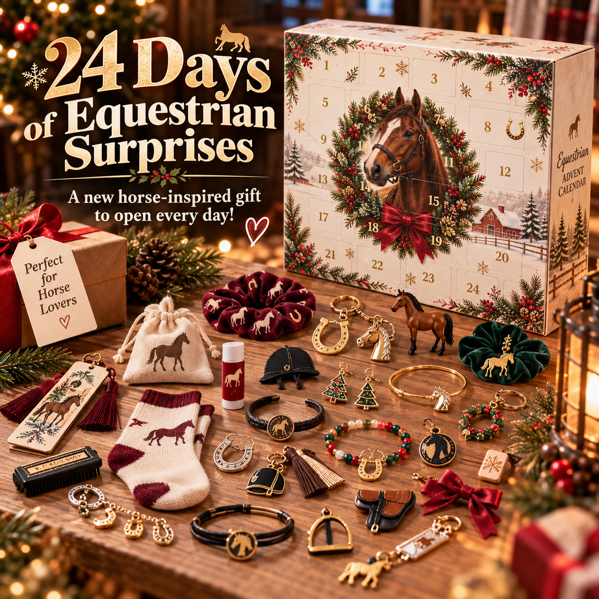 🐴 24-Day Equestrian Advent Calendar – Daily Mini Surprises for Horse Lovers