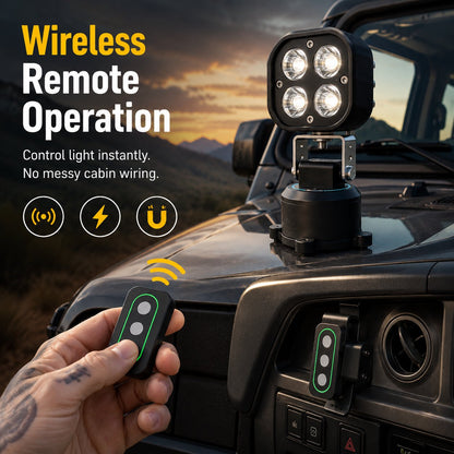 ⛺ 360° Full Coverage Magnetic LED Pod Light – Portable Outdoor Camping & Car Emergency LED Lamp