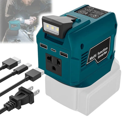 ⚡250W Portable Power Converter – Use Your Tool Battery as 220V AC Power