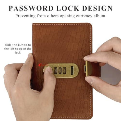 🔒100 Transparent Pocket Currency Collectors Album