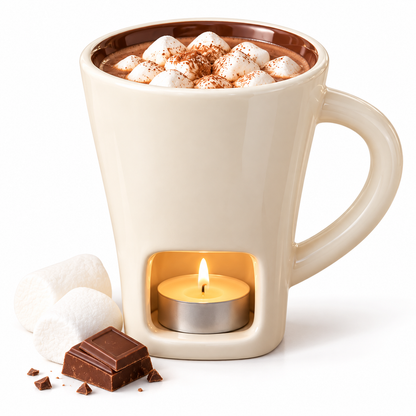 🍫 Cozy Chocolate Fondue Mug – Candle-Warmed Dessert Cup for Sweet Nights