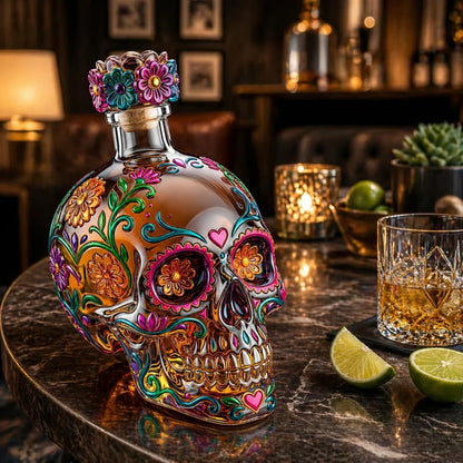 💯Day of the Dead Limited Edition Tequila Bottle HOT SALE