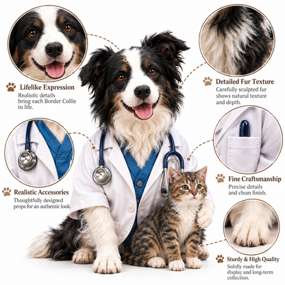 ❤️✨24 Days of Border Collie – 24 Unique Dog Figurines | Christmas Collectible Gift Set