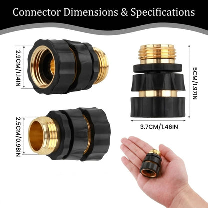 💧 Universal Quick Connect Pro Garden Hose Fittings – Heavy-Duty Reusable Premium Rust-Proof Hose Coupler Set 🛠️
